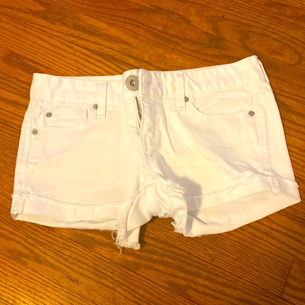 Guess White Denim Jean Shorts